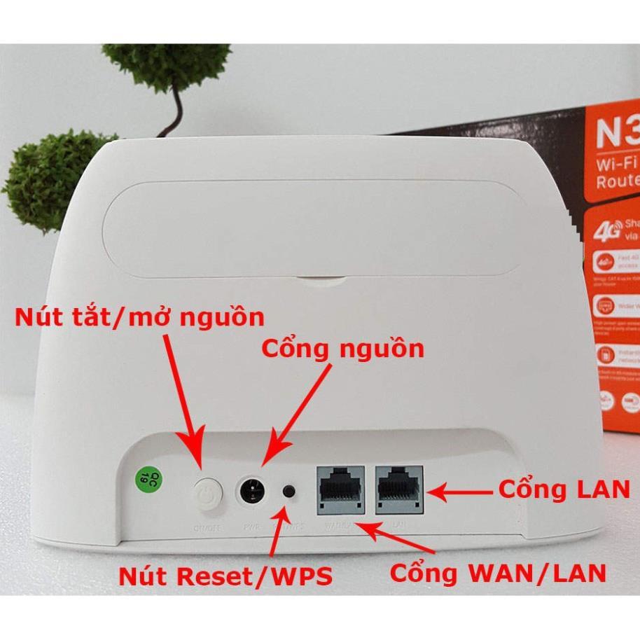 Bộ Phát WIFI 4G / 3G LTE - CP101 MIXIE - 3 Cổng LAN, 1 WAN, 4 ANTEN TENDA 4G03, Xe Khách, Lắp Camera HUAWEI