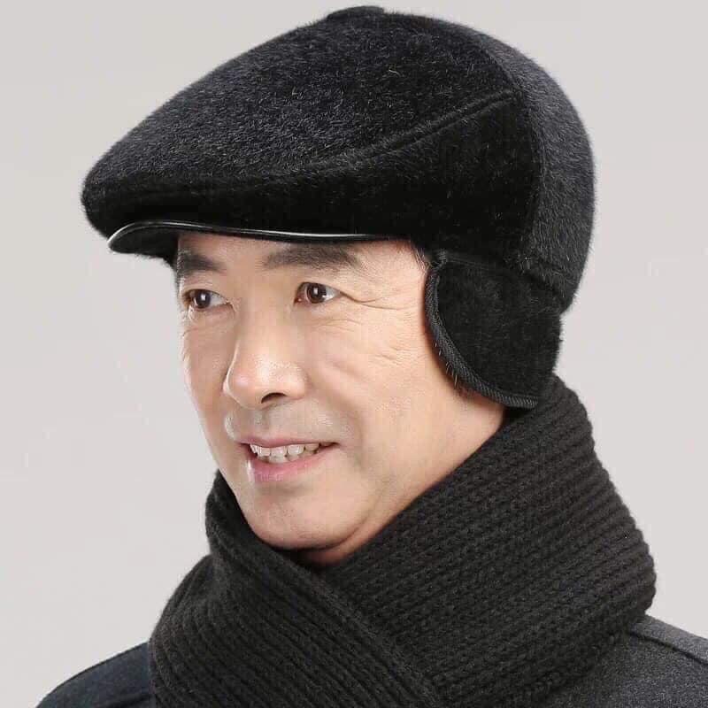 Mũ ông già lông nhung siêu ấm áp ngày đông