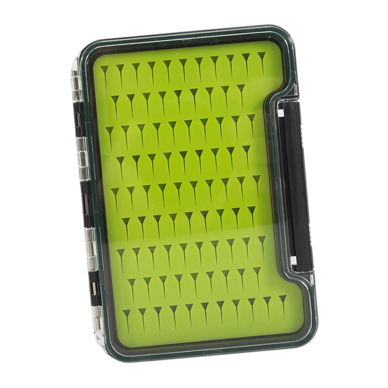 Lightweight Fly Fishing Box with Clear Lid, Waterproof Fishing Lure Hook Tackle Storage Container Fishing Streamers Case Organizer for Baitcasting