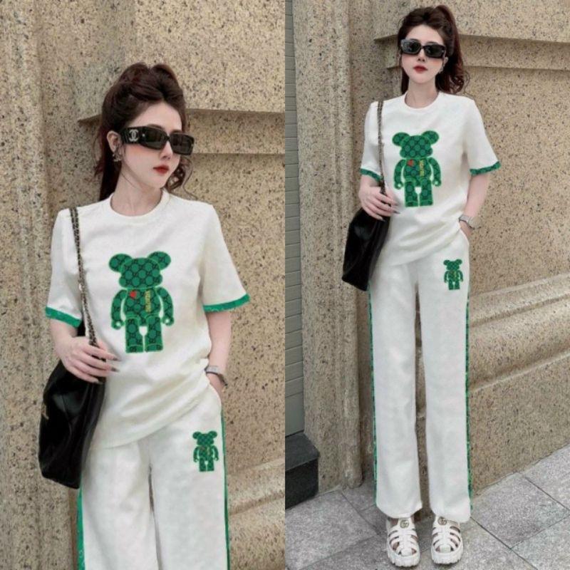 SET BỘ THỜI TRANG ỐNG SUÔNG GẤU THÊU
