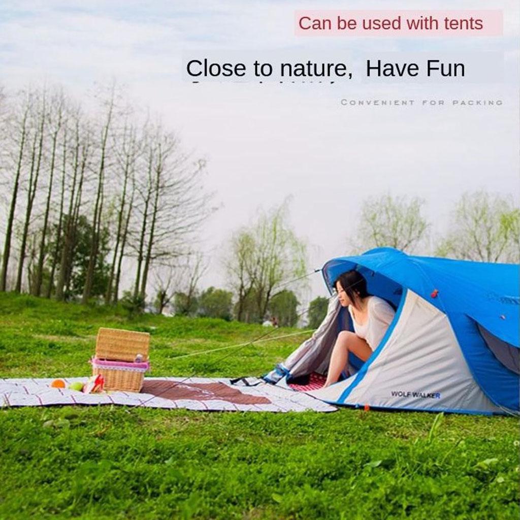 Picnic Blanket Washable Holiday Camping Mat Portable for Travel 140x170cm
