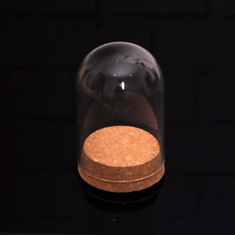 Phép Lạ Chiếu 6 Loa Xmini Thủy Tinh Trong Bán Cầu Bao Dome Cabochon Với Nút Chai Trang Trí Bàn