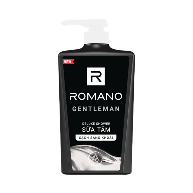 Sữa tắm cao cấp Romano Gentleman lịch lãm nam tính sạch sảng khoái 650gr