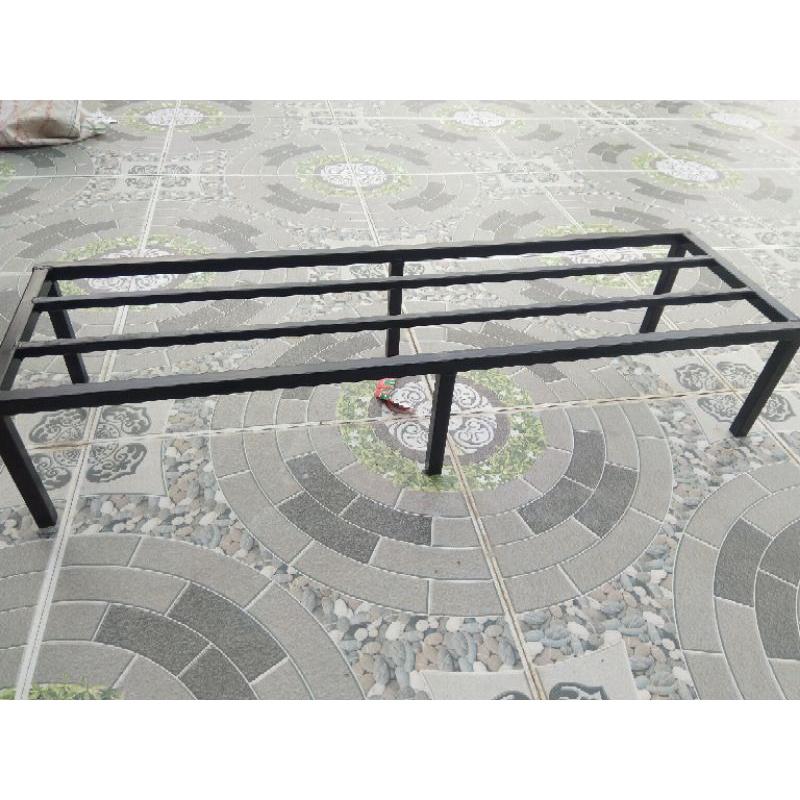 Kệ kê chậu hoa, rau, cây cảnh:Dài 100cm-Rộng30cm-Cao10cm.6 chân. hộp thép 20x20mm