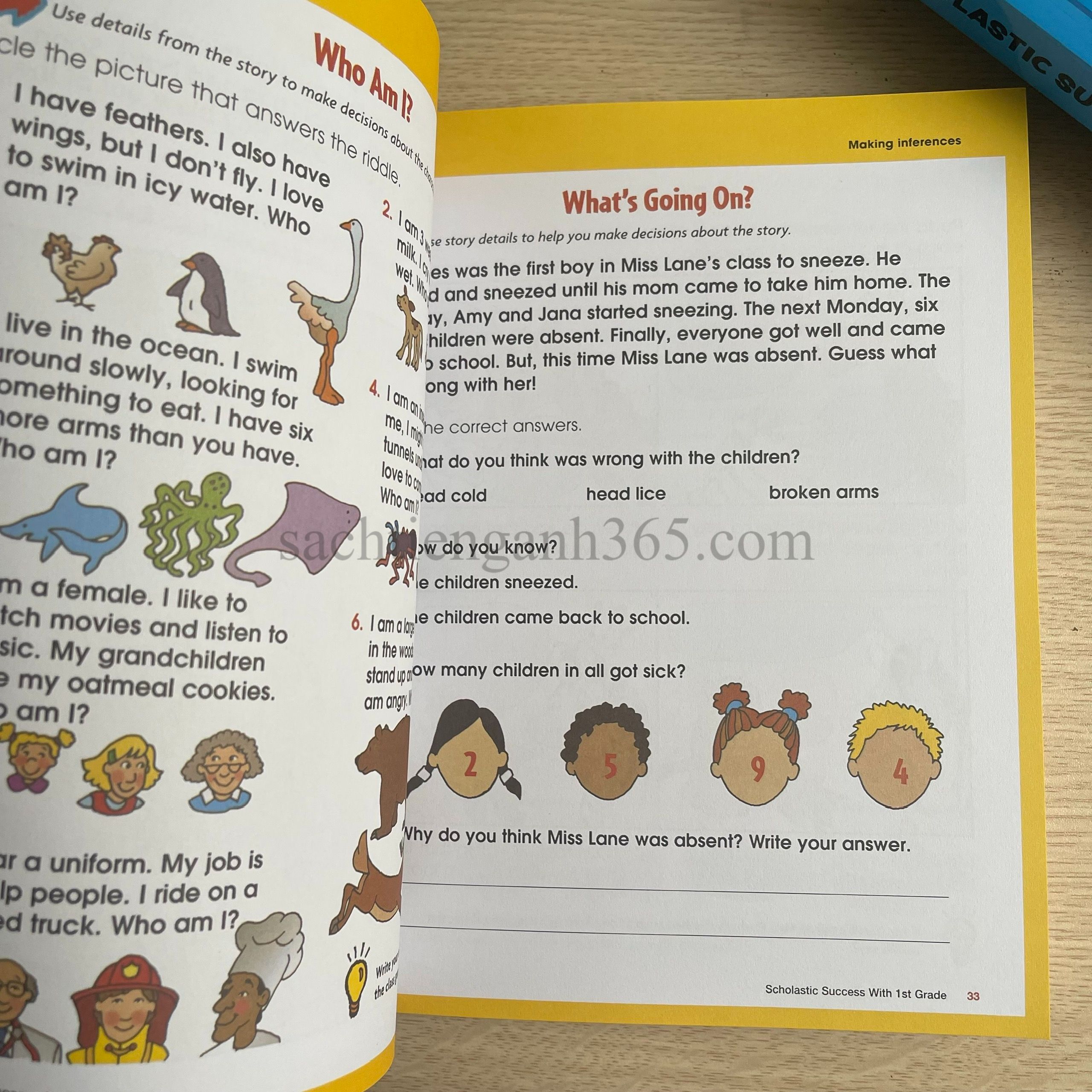 Scholastic Success With (Pre-K, First Grade, Second Grade) Workbook + Motivational Stickers | Bản Nhập Khẩu