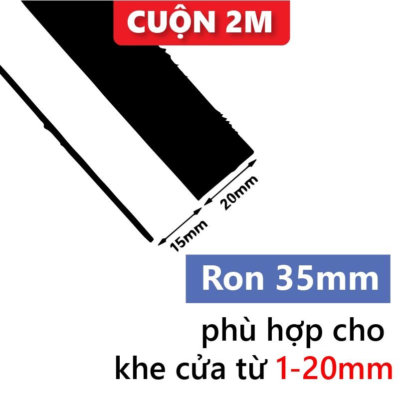 Thanh dán cửa chắn khe hở -Ron cao su KINGRON chống côn trùng giữ nhiệt máy lạnh điều hòa size 253545mm