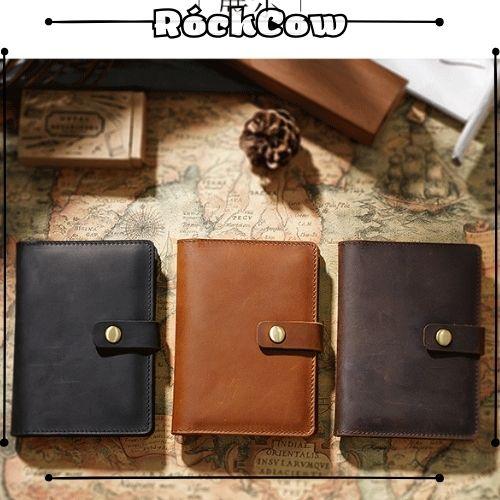 Bao da đựng passport, ví đựng hộ chiếu, kẹp hộ chiếu da bò handmade PP2 - Rockcow