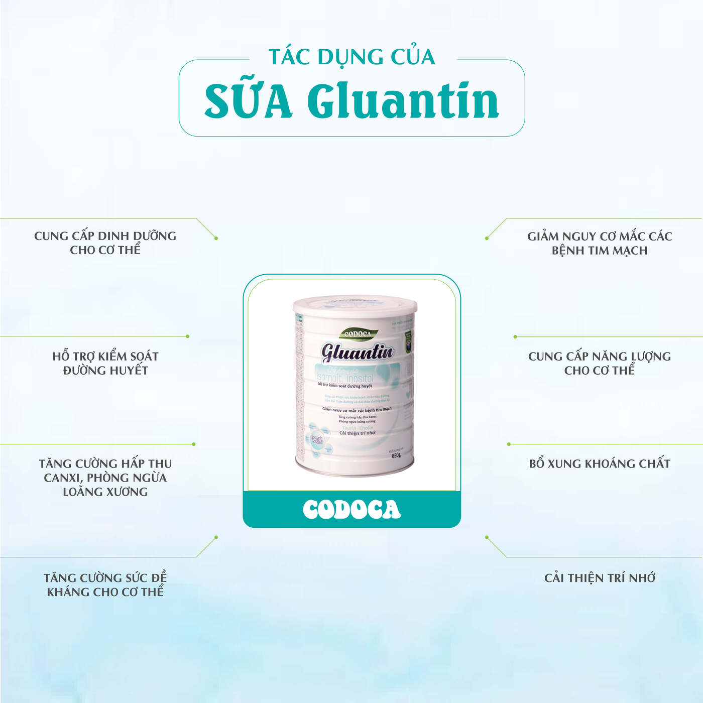 Codoca Gluantin Giúp kiểm soát đường huyết