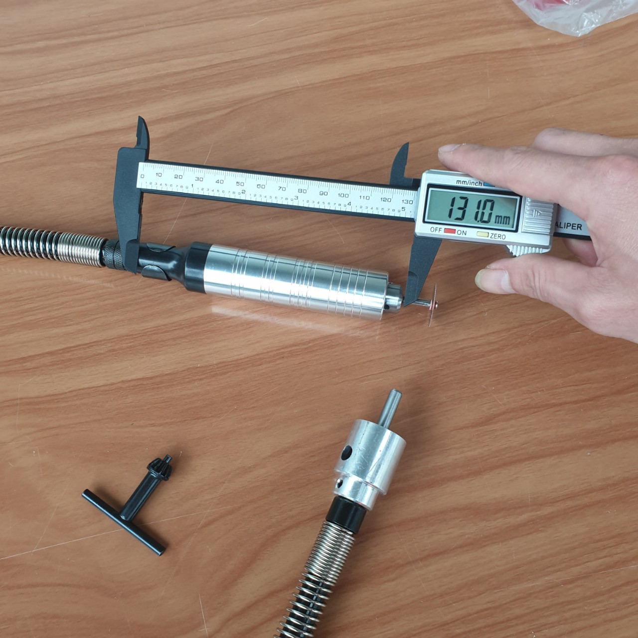 Dây nối dài máy khoan máy mài khuôn thành bút khắc mini kẹp 3 chấu có khóa