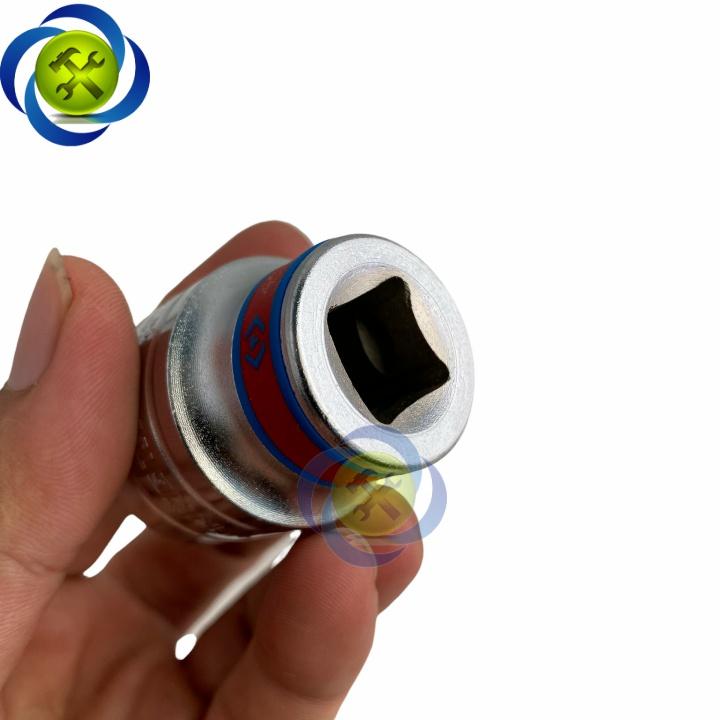 Tuýp 1inch hệ inch 1/2 Kingtony 433032S loại ngắn 12 cạnh màu trắng 25.4mm