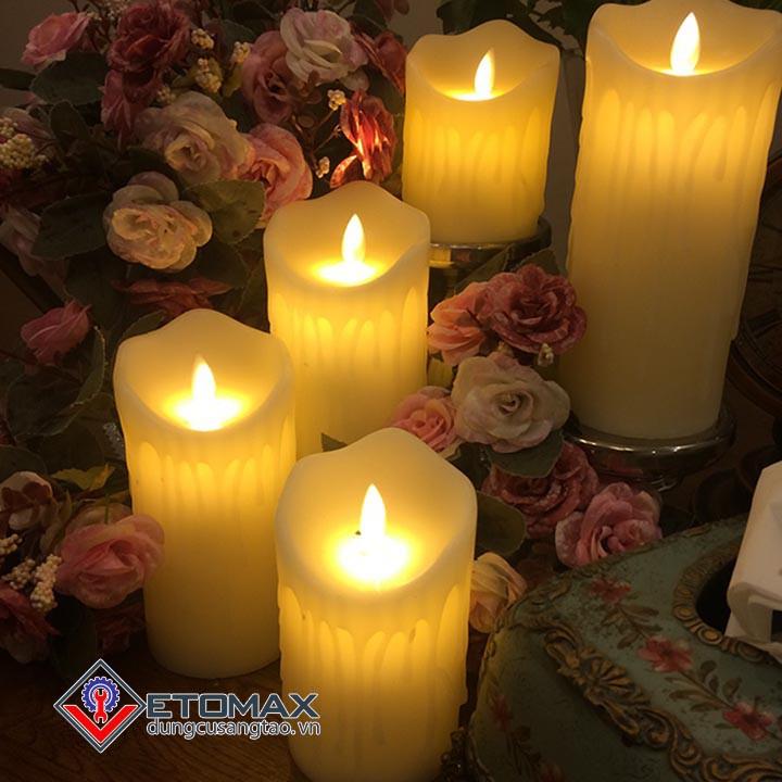 Nến điện tử sinh động cao cấp vỏ sáp chảy