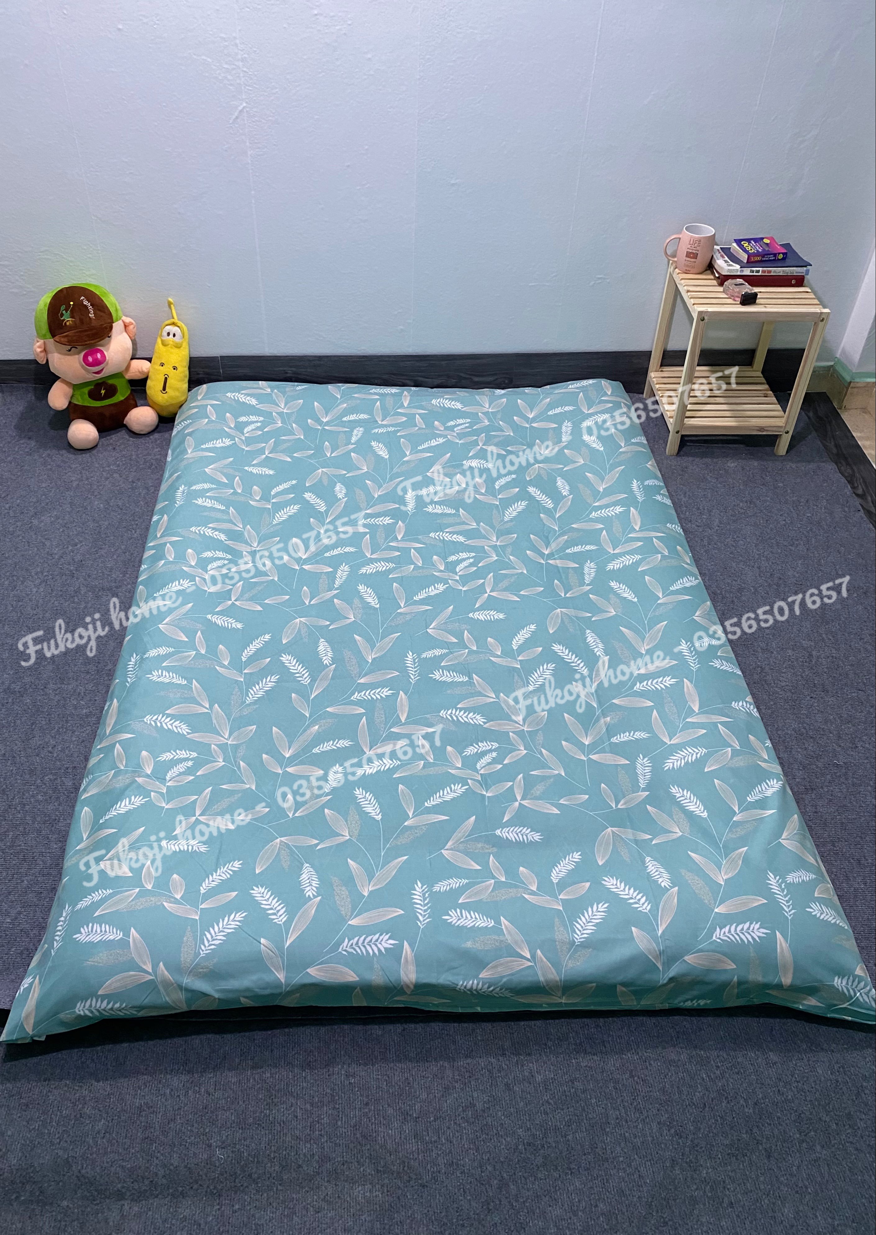 Áo nệm topper,bọc nệm trải sàn kích thước 1mx2m,1m2x2m,1m4x2m,1m6x2m,1m8x2m.