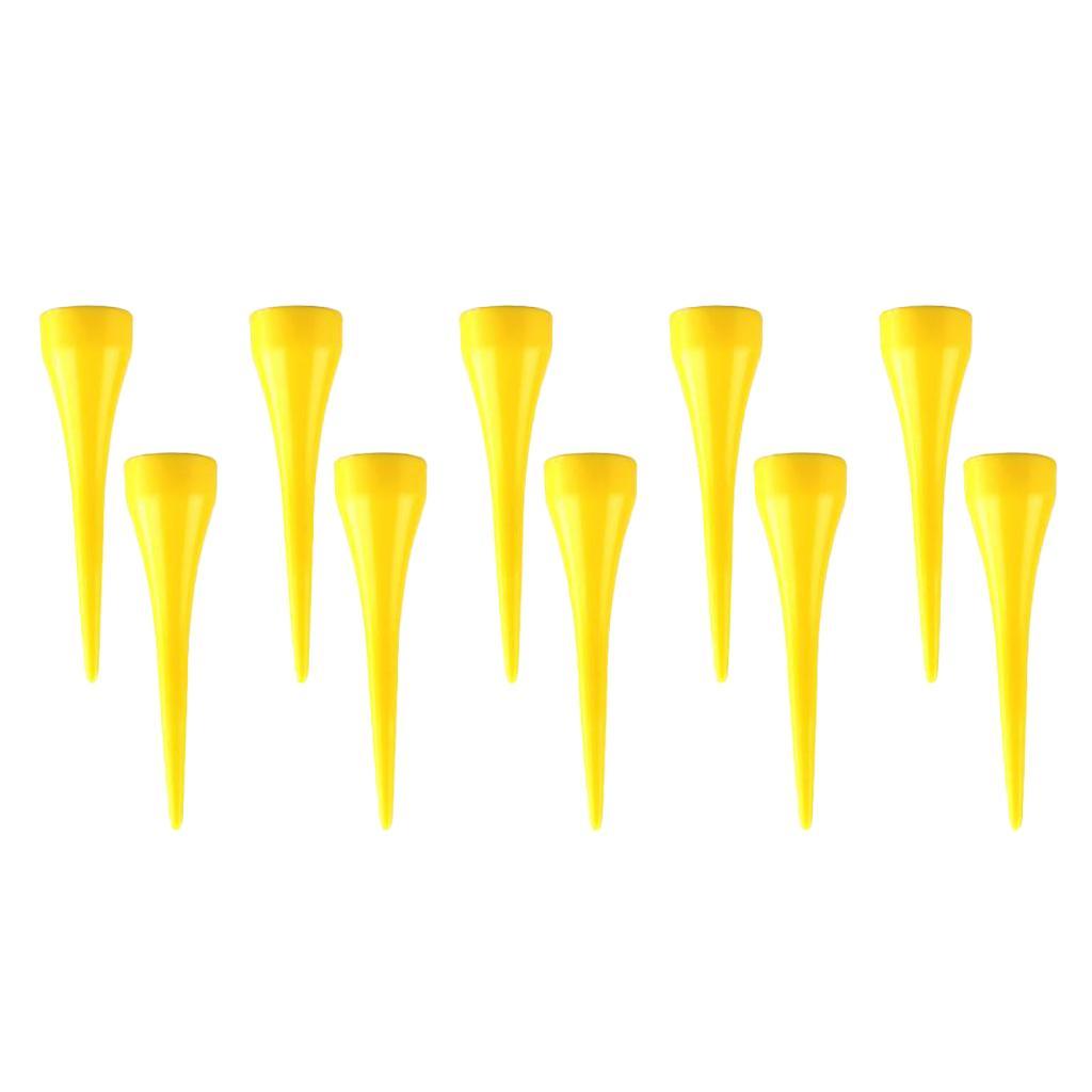 10pcs 54mm Golf Tee Pink Professional 2-1/8'' Golf Tees Replacement Yellow