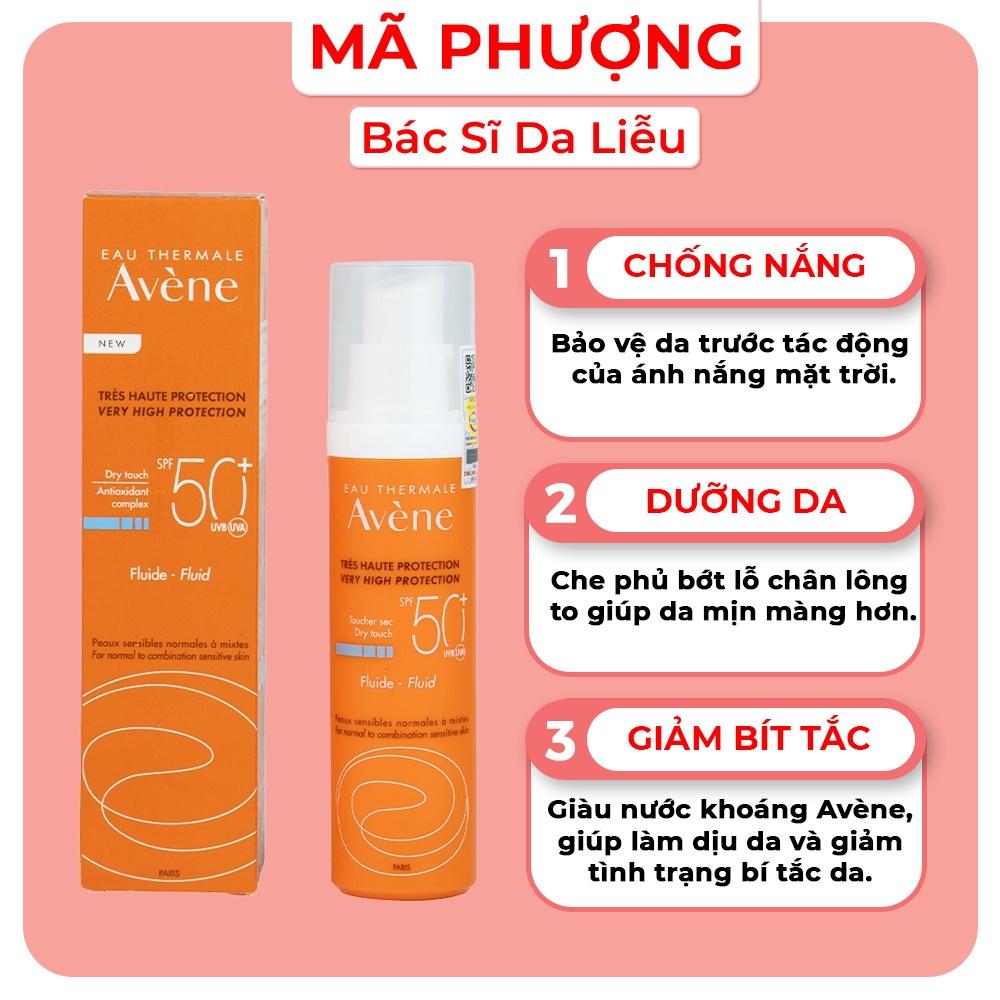 Kem chống nắng Avene Fluid da thường da hỗn hợp