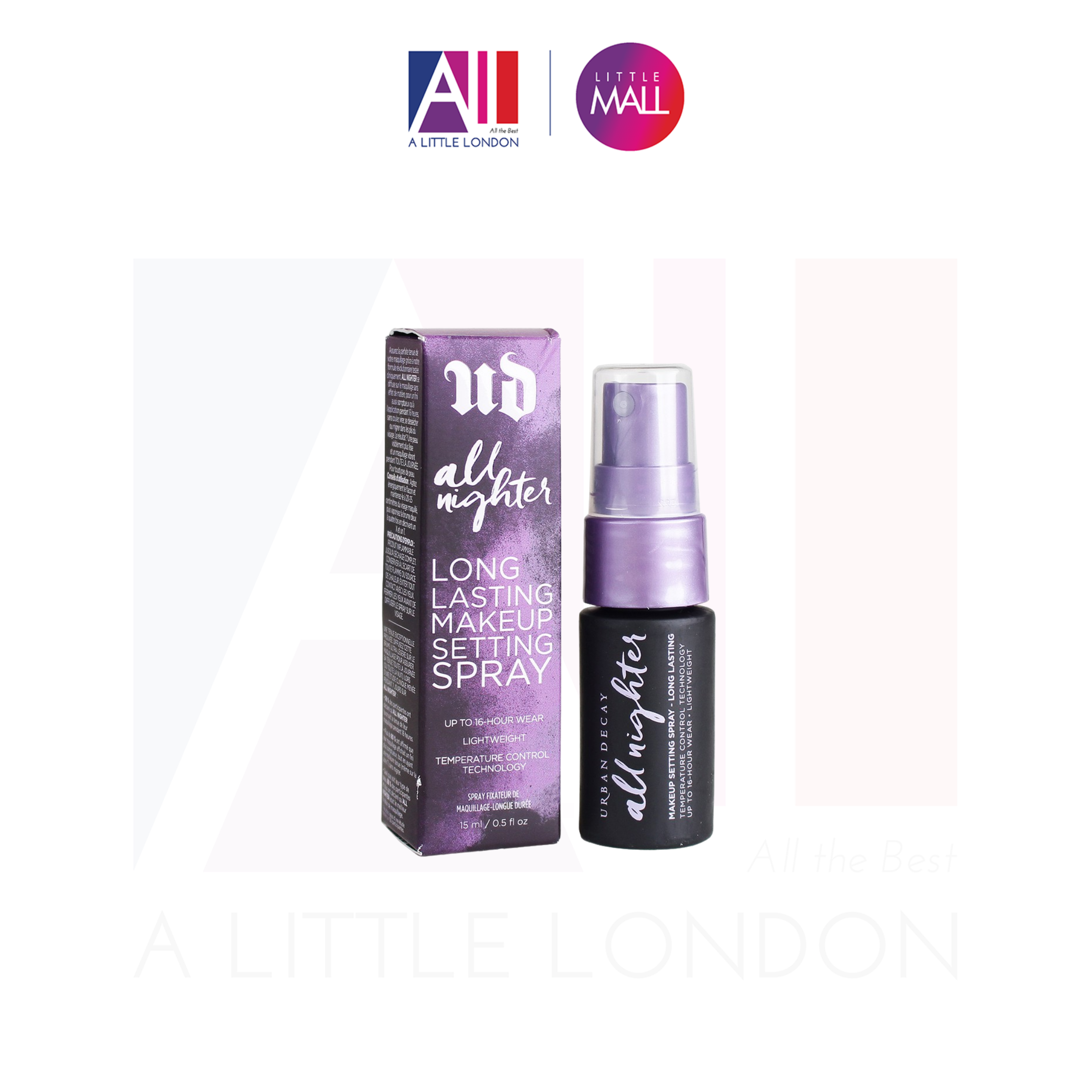 Xịt có định lớp trang điểm Urban Decay Long Lasting Makeup Setting Spray 15ml