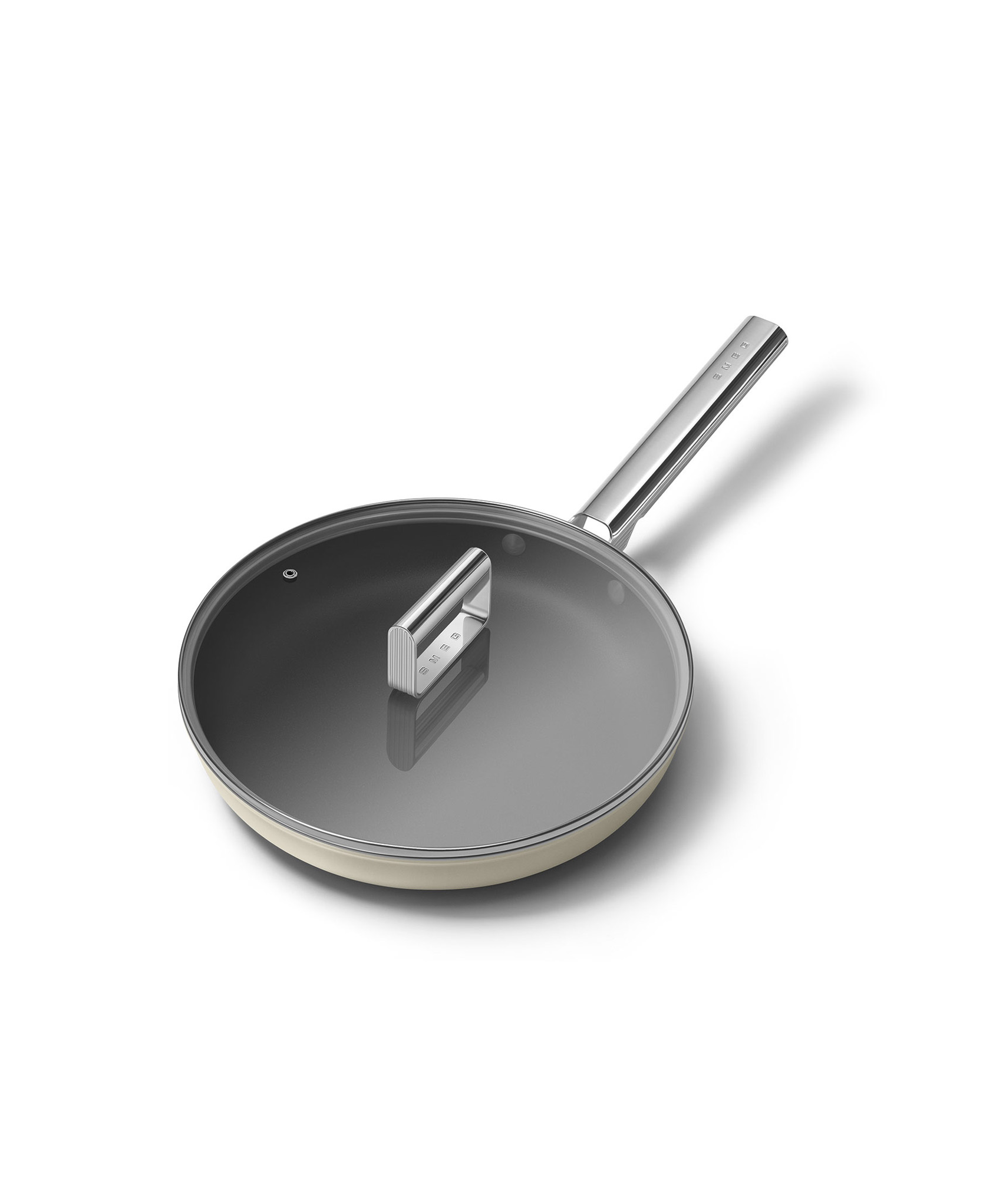 Chảo rán SMEG FPF2002CRM 20cm màu kem hàng chính hãng