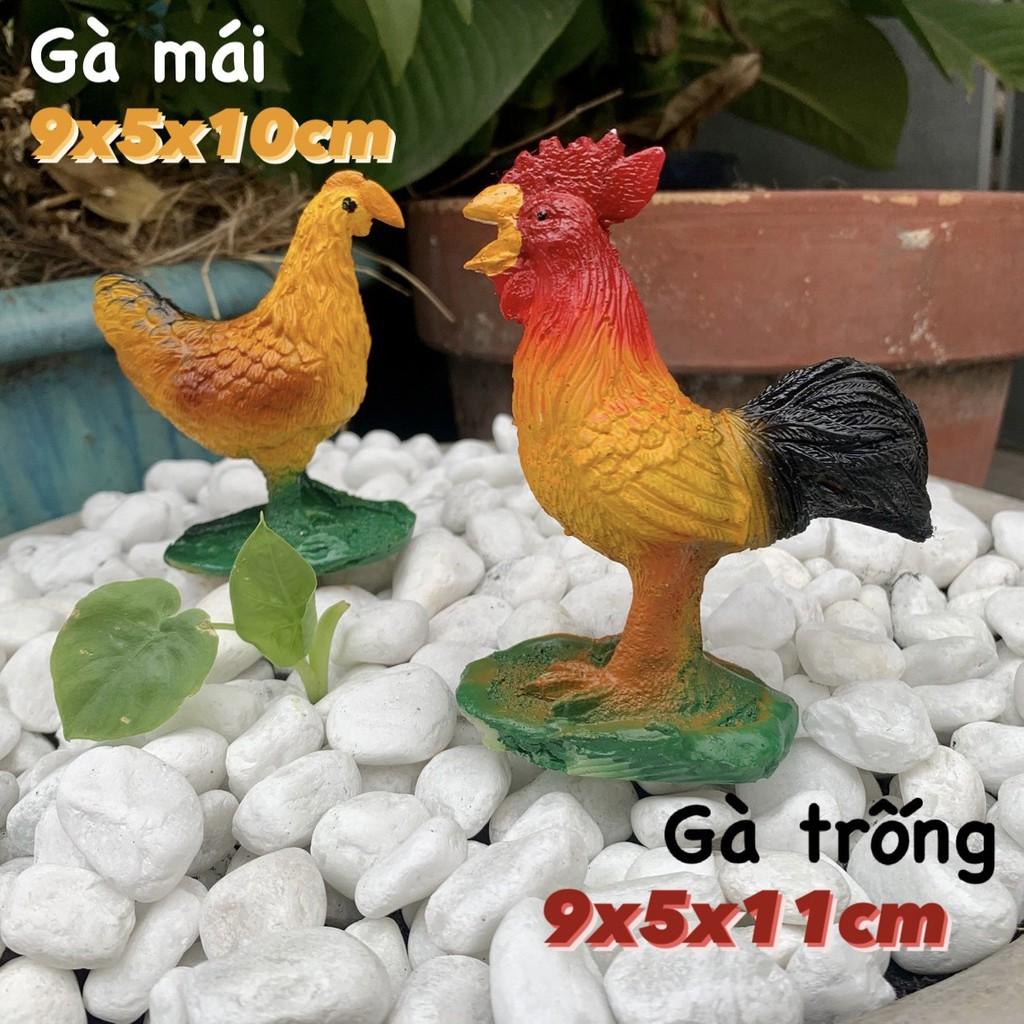 Con Gà Trang Trí Hồ Cá, Sân Vườn...