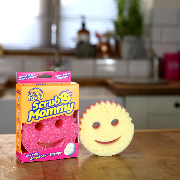 Bộ 3 miếng rửa chén Scrub Daddy phiên bản 2 mặt SCRUB MOMMY 3 miếng của Mỹ, bọt biển rửa chén