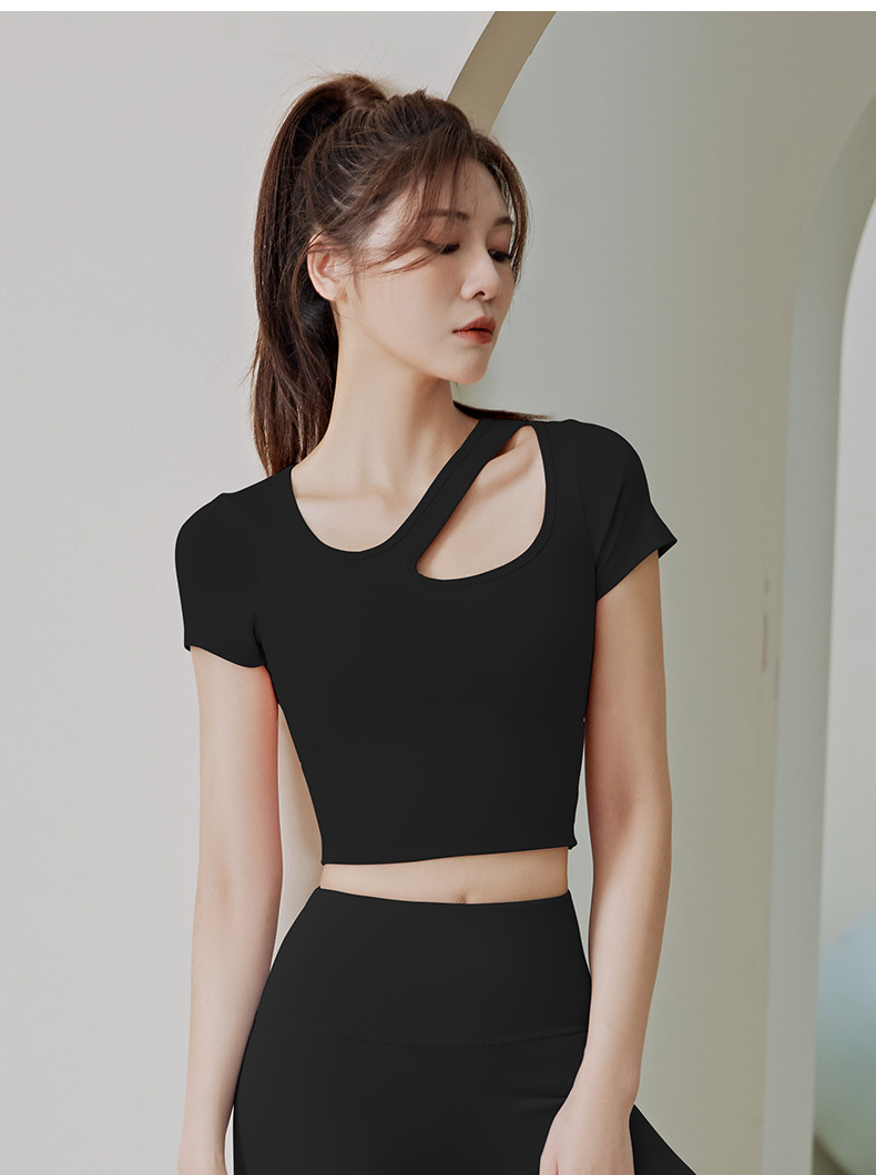 Áo tập gym, yoga, Aerobic nữ croptop kiểu mới có mút đúc ôm body tôn vòng ngực