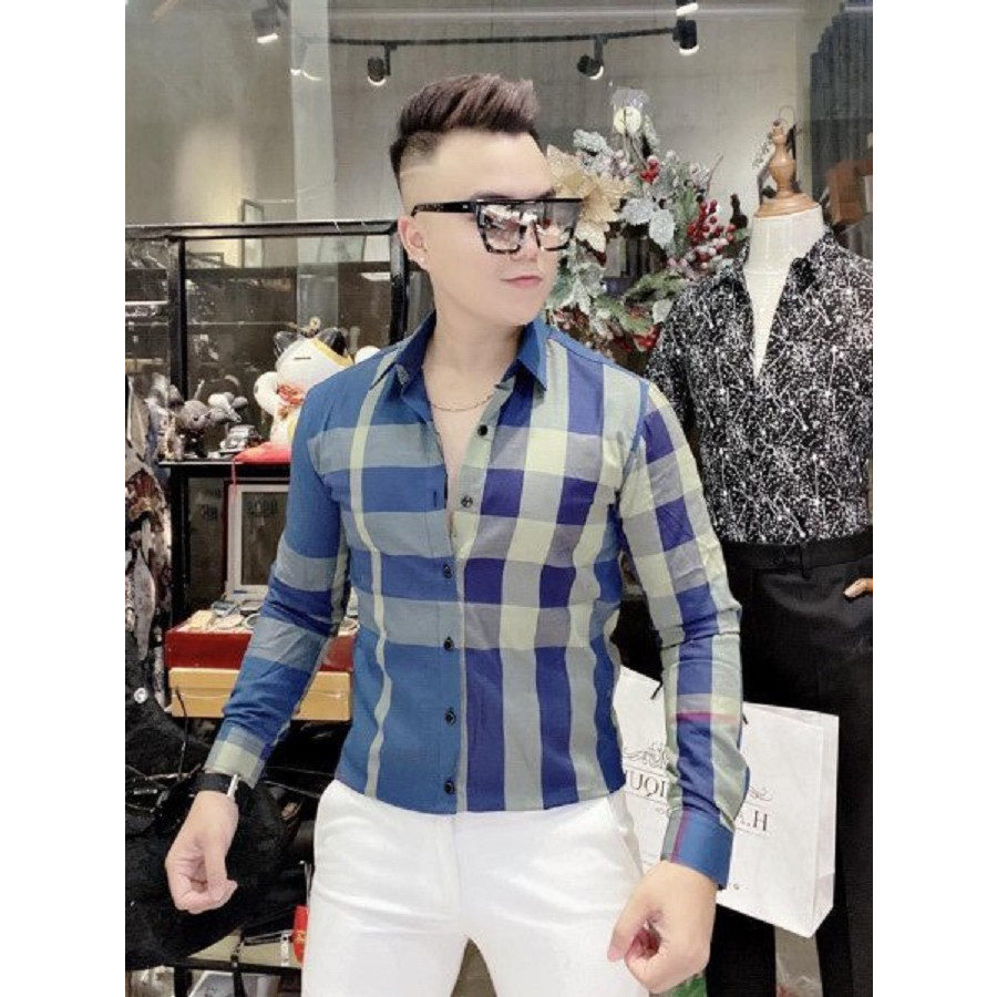 ÁO SƠ MI NAM SỌC CARO THỜI TRANG