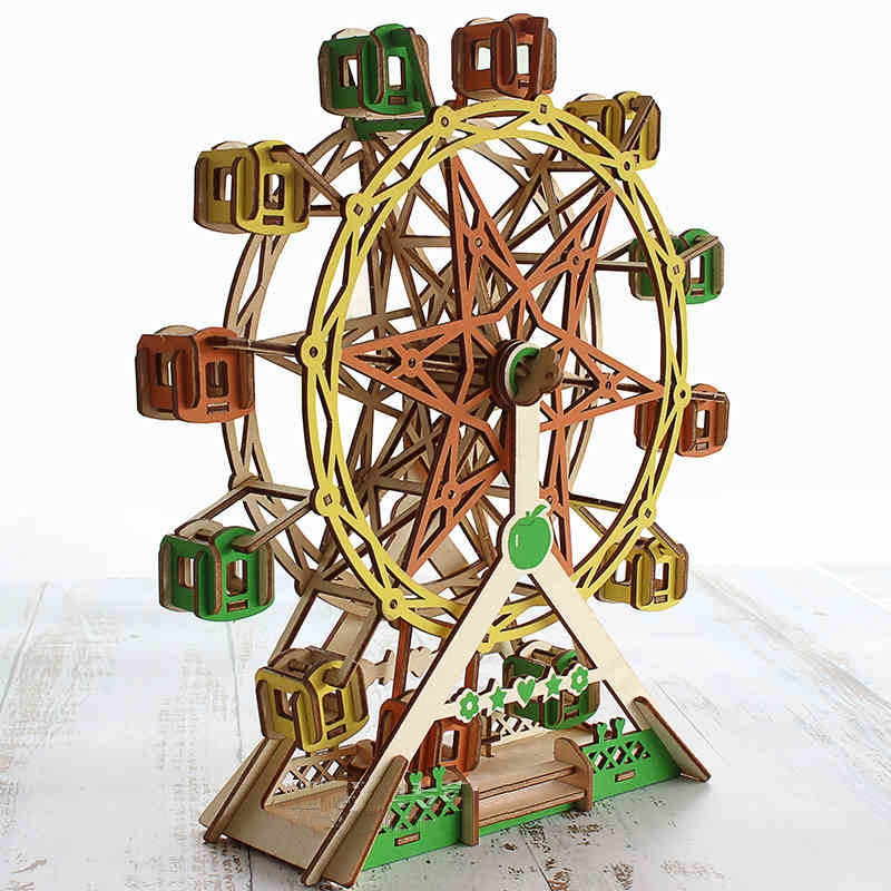 Đồ chơi lắp ráp gỗ 3D Mô hình Lucky Ferris Wheel LC-GP472