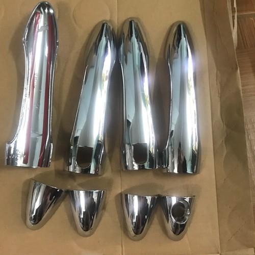 Bộ ốp tay nắm, Hõm cửa xe dành cho Kia Soluto mạ crom