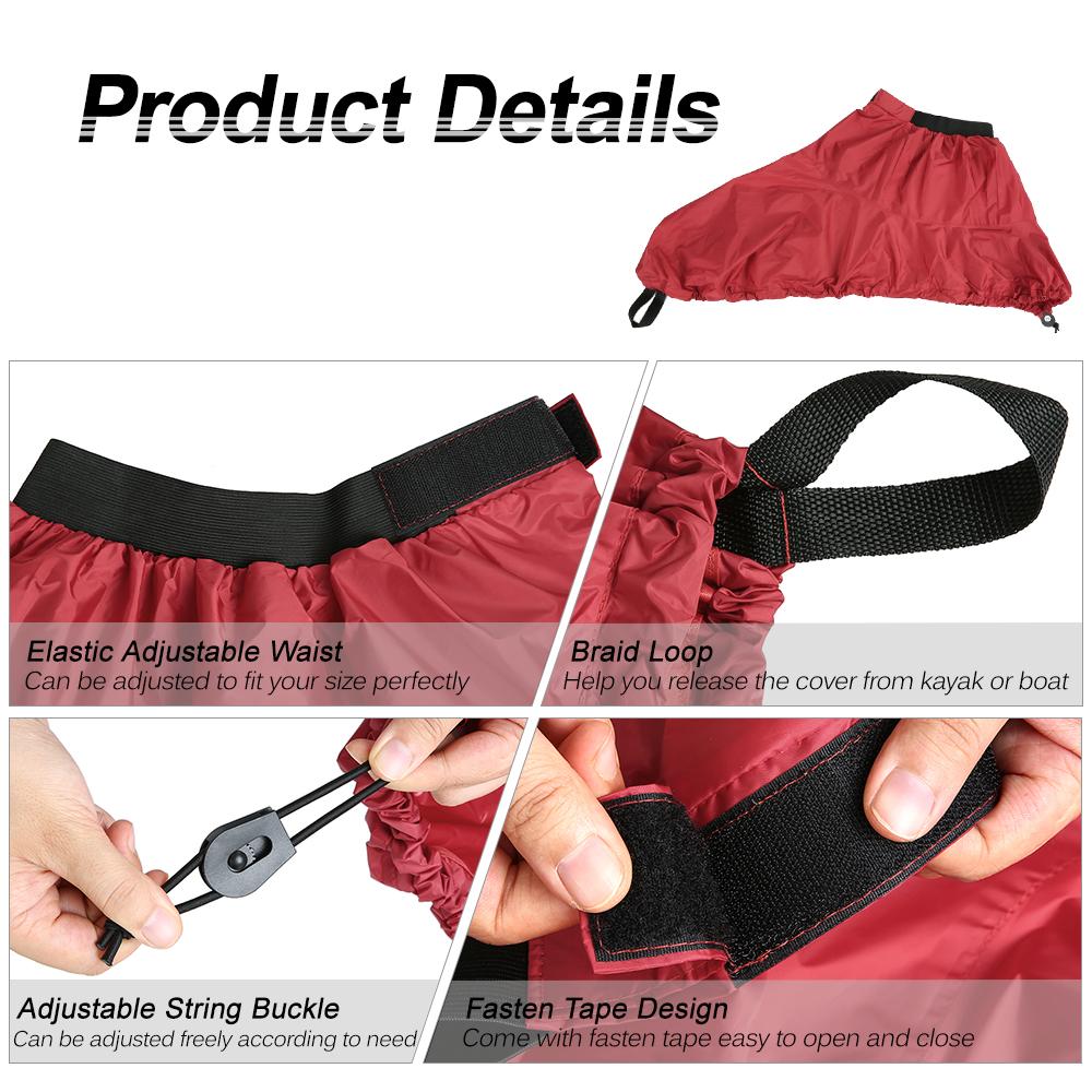 Váy trùm cho người chèo thuyền Kayak bằng nylon chống thấm nước chống tia cực tím và chống bám bụi