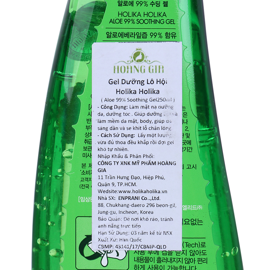 Gel Dưỡng Lô Hội Holika Holika Aloe 99% Soothing Gel (250ml)