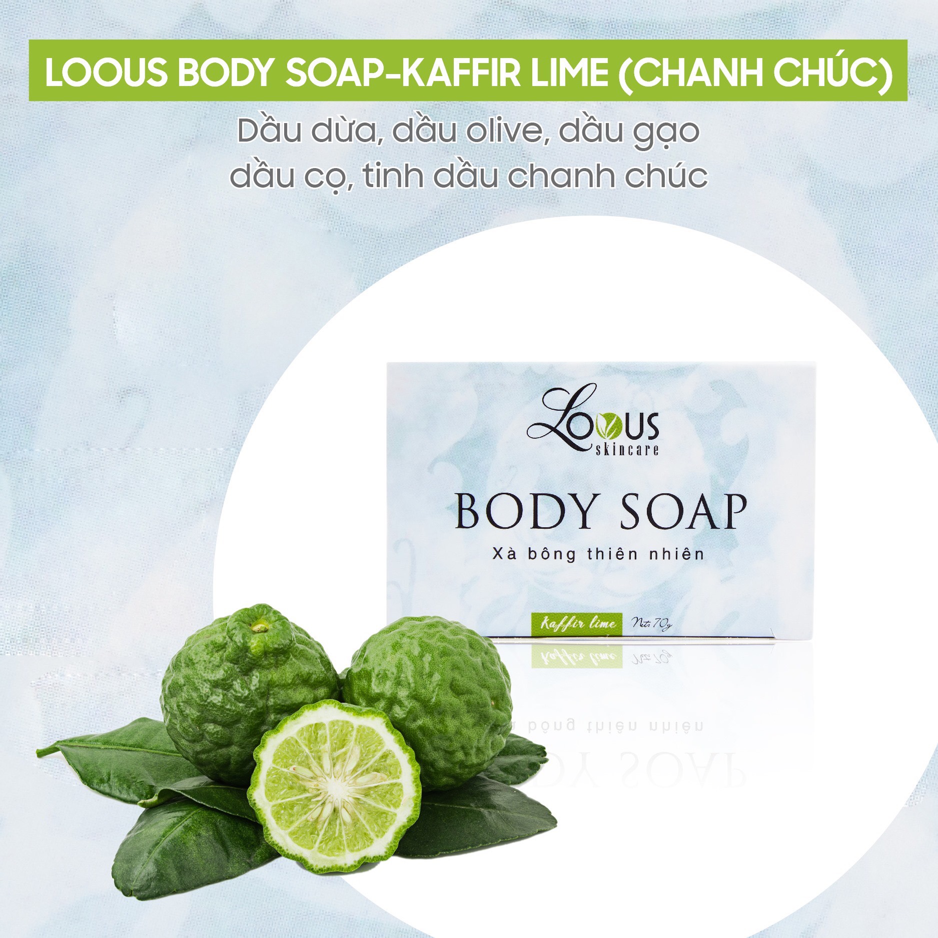 XÀ BÔNG BODY SOAP LOOUS 70G - CHANH CHÚC