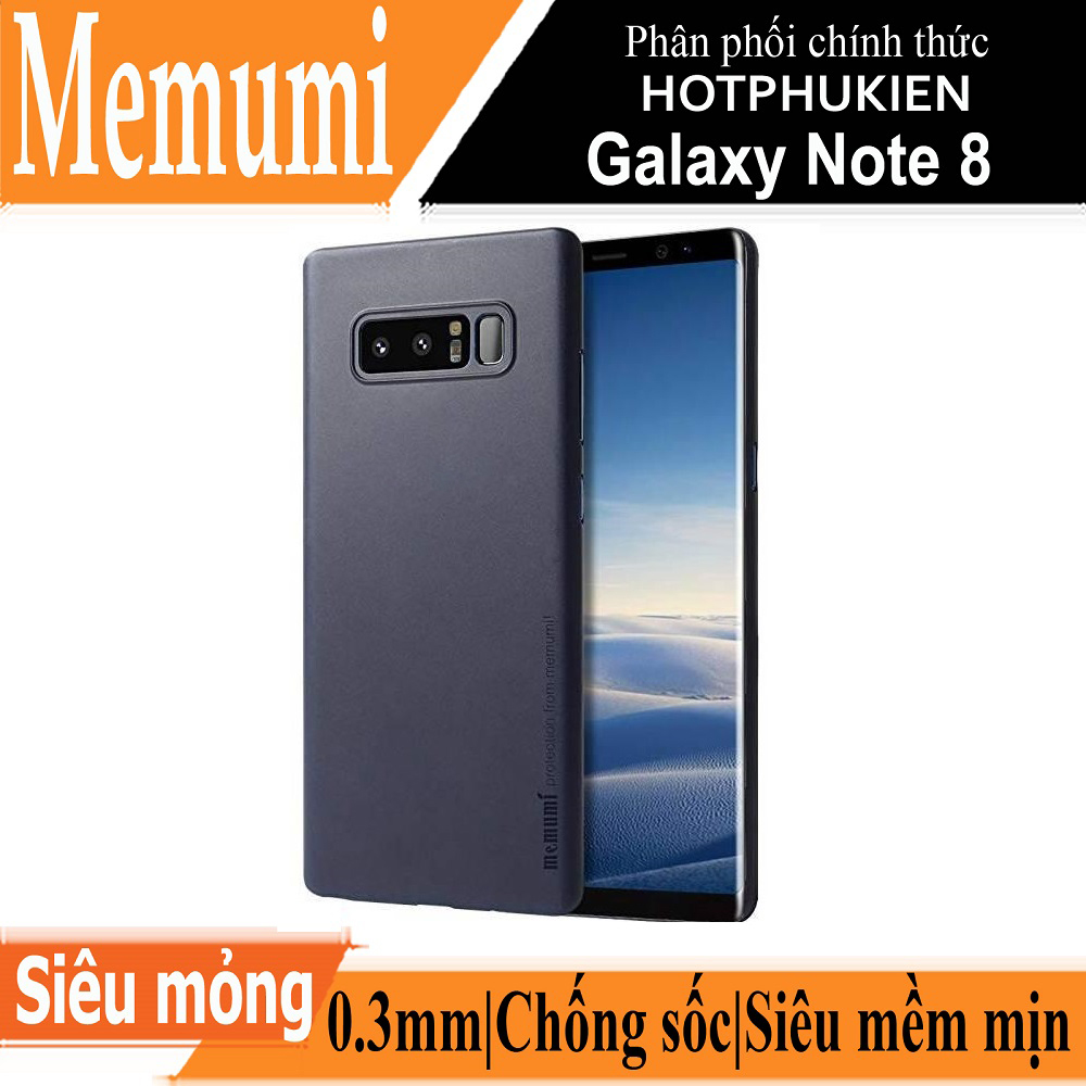 Ốp lưng nhám chống sốc siêu mỏng 0.3mm cho Samsung Galaxy Note 8 hiệu Memumi - hàng nhập khẩu