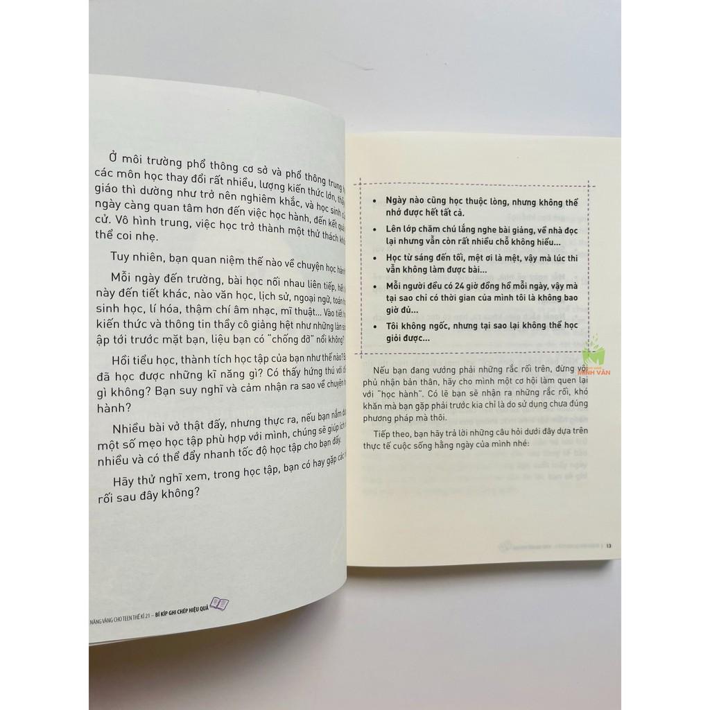 Sách - Kĩ Năng Vàng Cho Teen Thế Kỉ 21 - Bí Kíp Ghi Chép Hiệu Quả