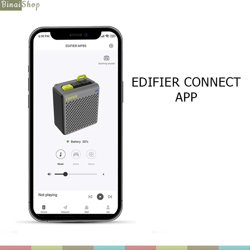 Edifier MP85 (Black) - Loa Bluetooth Siêu Nhỏ Gọn Cho Nghe Nhạc, Công Suất 2.2W - Hàng chính hãng