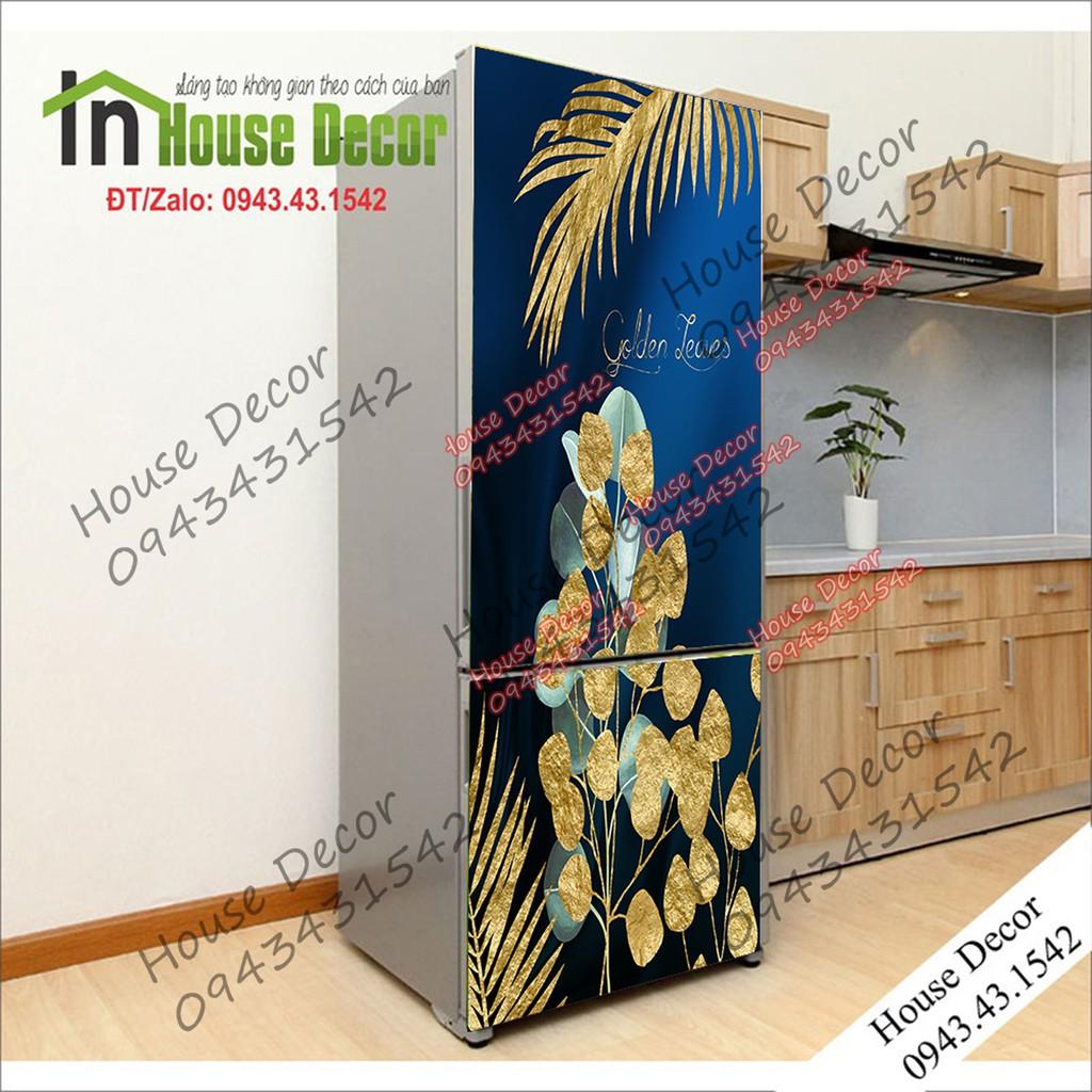 Decal tủ lạnh phong thuỷ chất liệu cao cấp siêu bền phù hợp với mọi không gian