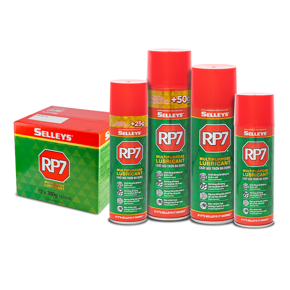 Chai Xịt Chống Rỉ Sét Và Bôi Trơn RP7- Hàng chính hãng SELLEYS - Trọng lượng 150g
