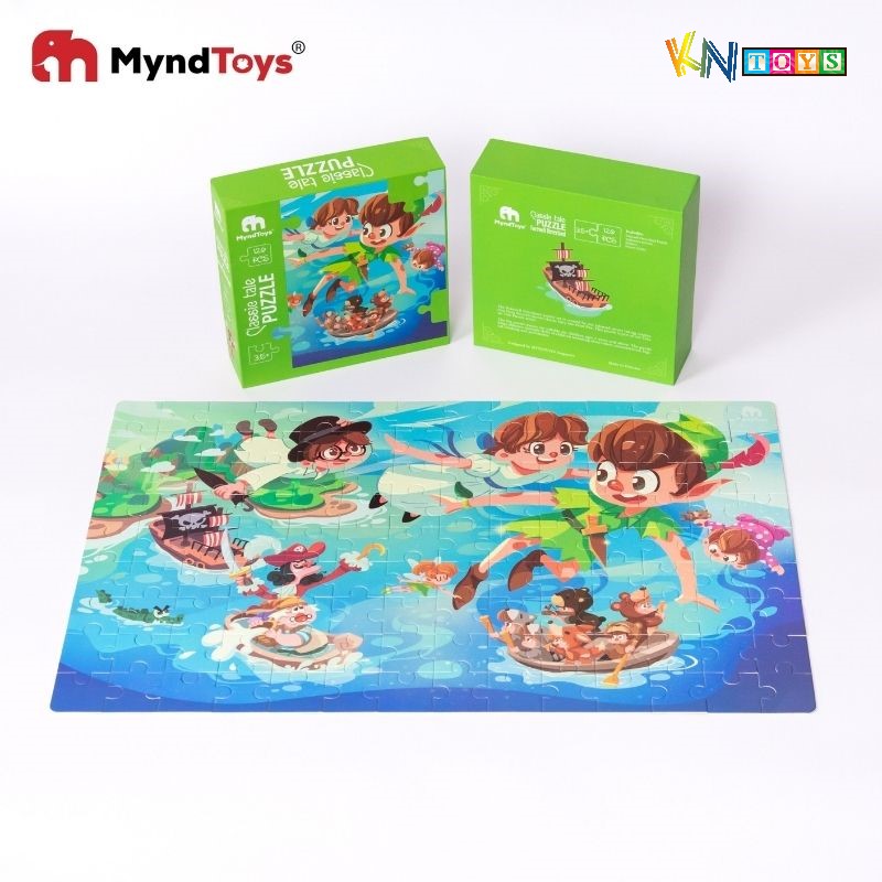 Đồ Chơi Xếp Hình MyndToys - Classic Tale Puzzle – Farewell Neverland (Peter Pan và Thuyền trưởng Hook - 126 mảnh ghép cho Bé Từ 3.5 Tuổi)