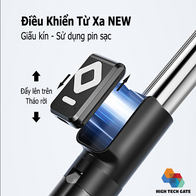 Gậy selfie CYKE B11S chụp ảnh, livestream quay video, có 2 đèn fill light, tự sướng du lịch, điều khiển từ xa 10 mét lướt tiktok, ứng dụng mạng xã hội, Hàng chính hãng