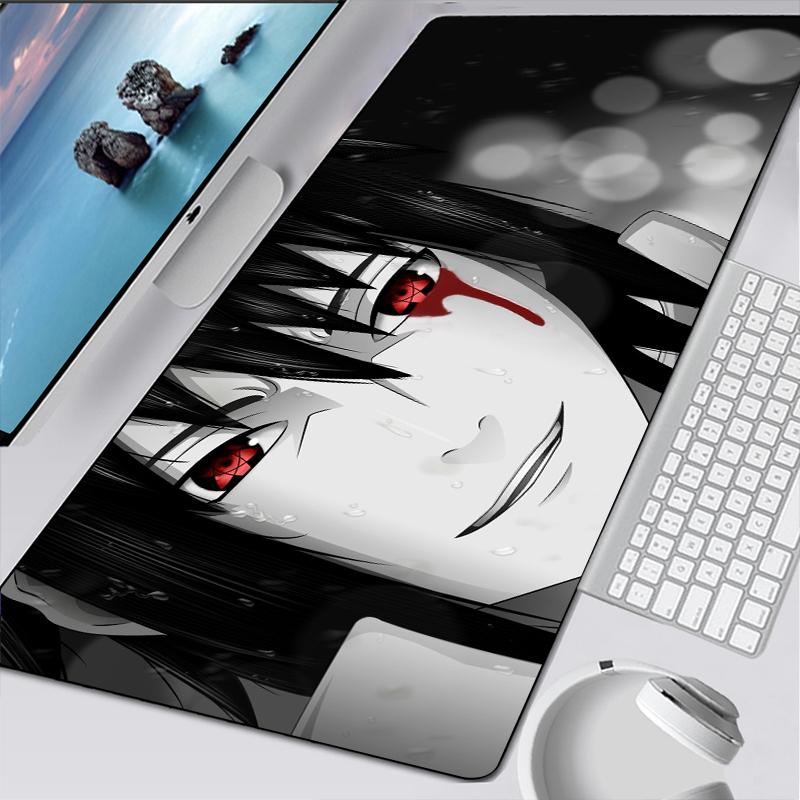 Anime Uchiha Miếng Lót Chuột Thảm Chuột Notbook Máy Tính Miếng Lót Chuột Chơi Game Chuyên Nghiệp Mousepad Game Thủ Để Bàn Phím Chuột Thảm Tặng