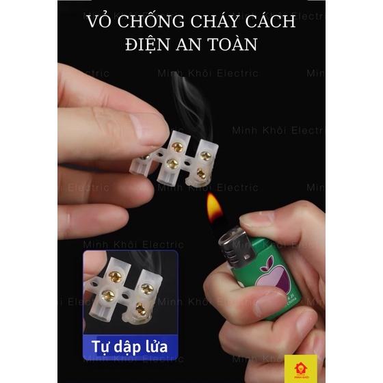 Thanh Cầu Đấu Nhựa Nối Điện 12 Mắt,cầu đấu điện 12P domino