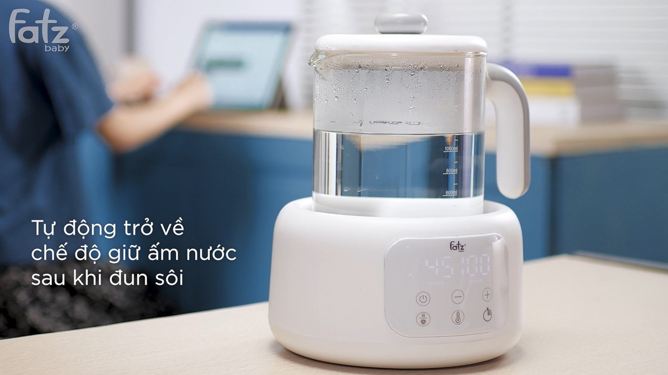 MÁY ĐUN NƯỚC VÀ HÂM NƯỚC PHA SỮA ĐIỆN TỬ QUICK 10 FATZBABY - FB3506TK