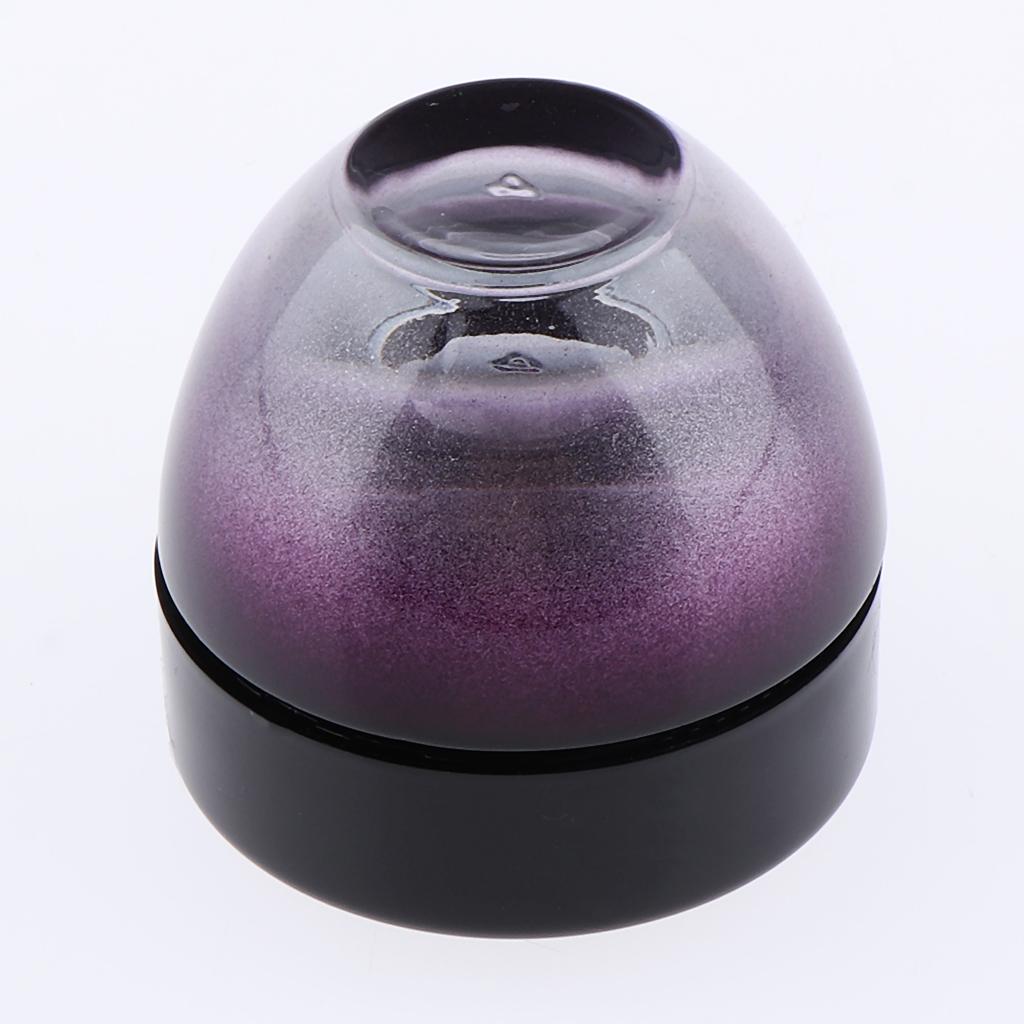 2x15g Violet Glass Refillable Cosmetic Jars Empty Face Cream Lip Balm Pot