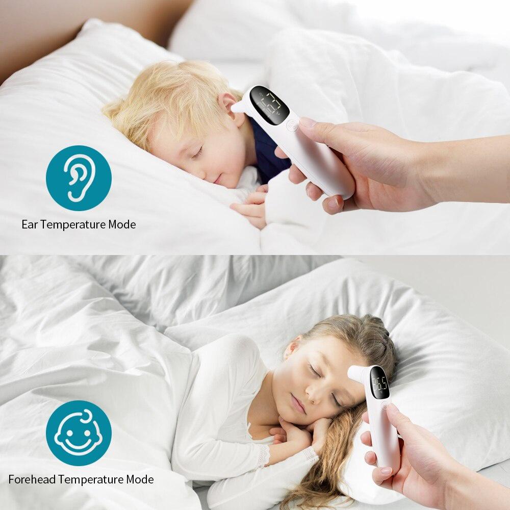 Dual-mode Infrared Thermometer Non-contact Forehead and Ear Thermometer for Kids Children and Adults
