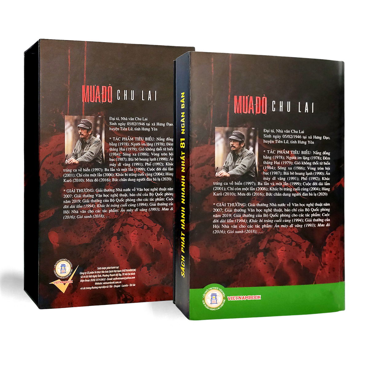 Sách Mưa Đỏ (Chu Lai) Ấn Bản Đặc Biệt Bìa Cứng - Kèm Hộp