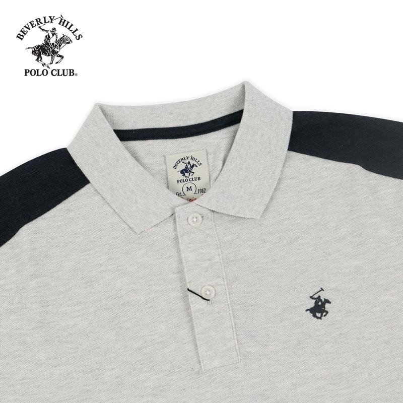 Áo polo Ngắn tay Nam Beverly Hills Polo Club Slimfit Kem melange MIC- PMSSS20TL068