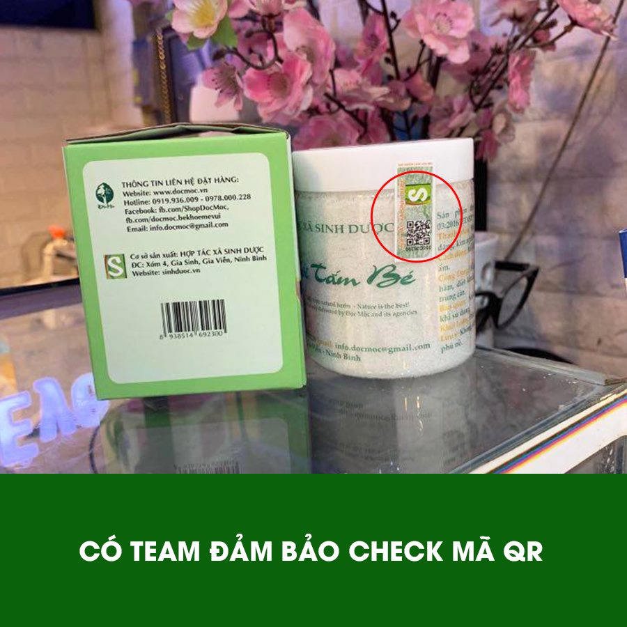 Muối Tắm Bé Độc Mộc 400G - Muối Tắm Bé Sinh Dược  Làm Giảm Rôm Sẩy,  Hăm Tả, Cứt Trâu, Mẩn Ngứa, Mồ Hôi Trộm CHo Bé An Toàn CHo Cả TRẻ Sơ SInh Tặng Kèm 01 Túi Muối NGâm Chân