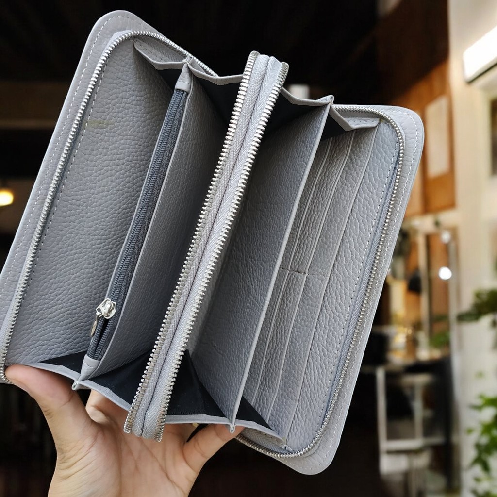 Ví cầm tay nam nữ Loại 2 khóa cao cấp!