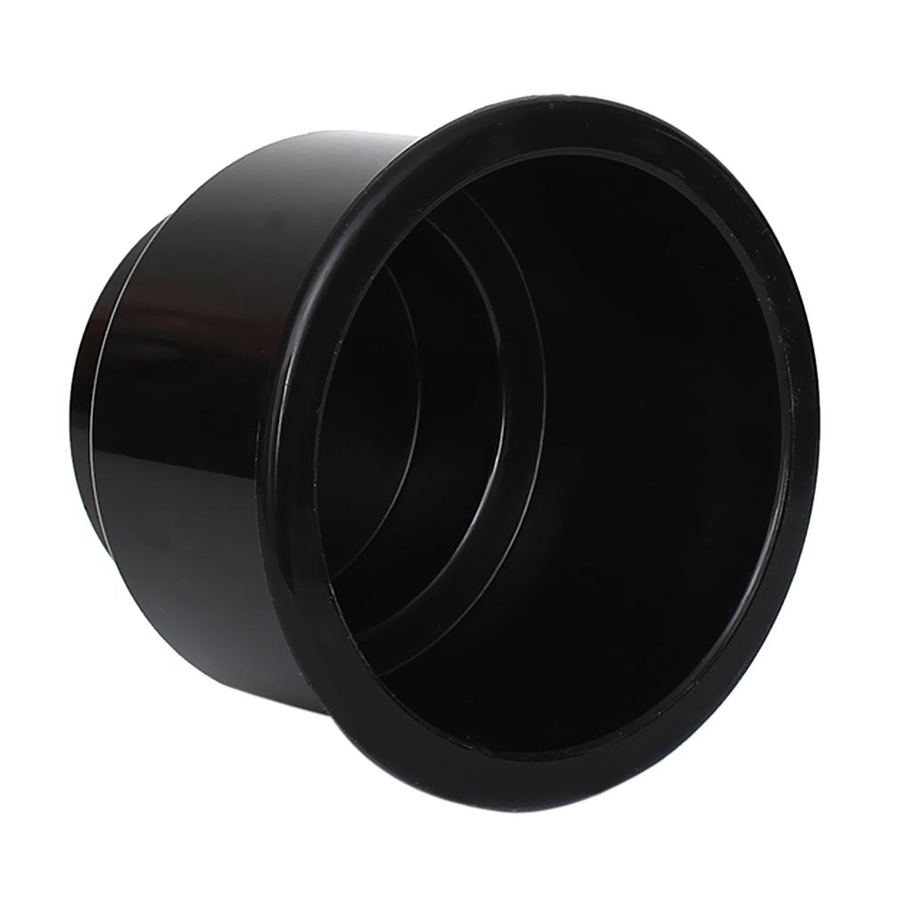 Black Side Hole Plastic Cup Drink Holder Insert Boat RV Car Easy Install