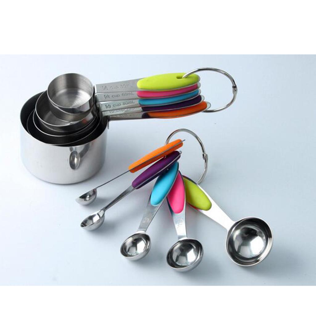 10pcs Stainless Steel Mixing Set Mixing Bowls