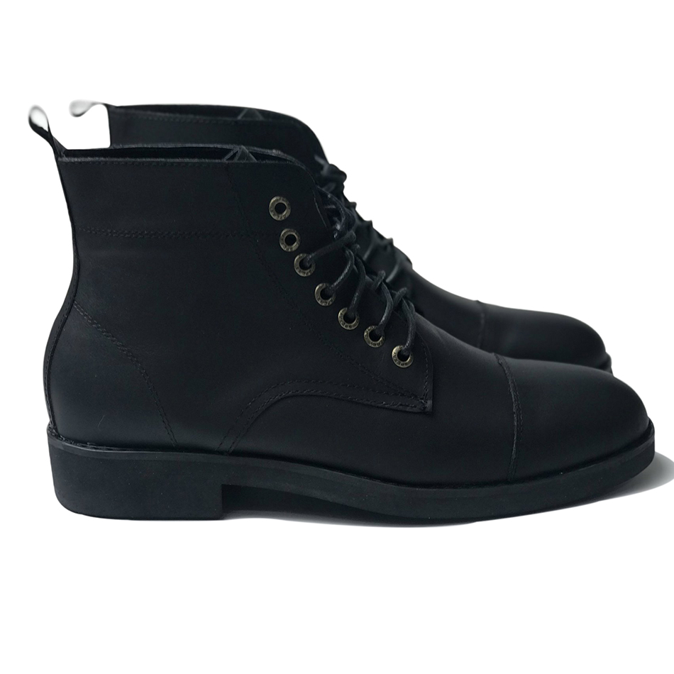 Giày cao cổ Vanguard Boots Black nam da bò sáp ngựa điên cao cấp chất lượng tốt giá rẻ tại hà nội