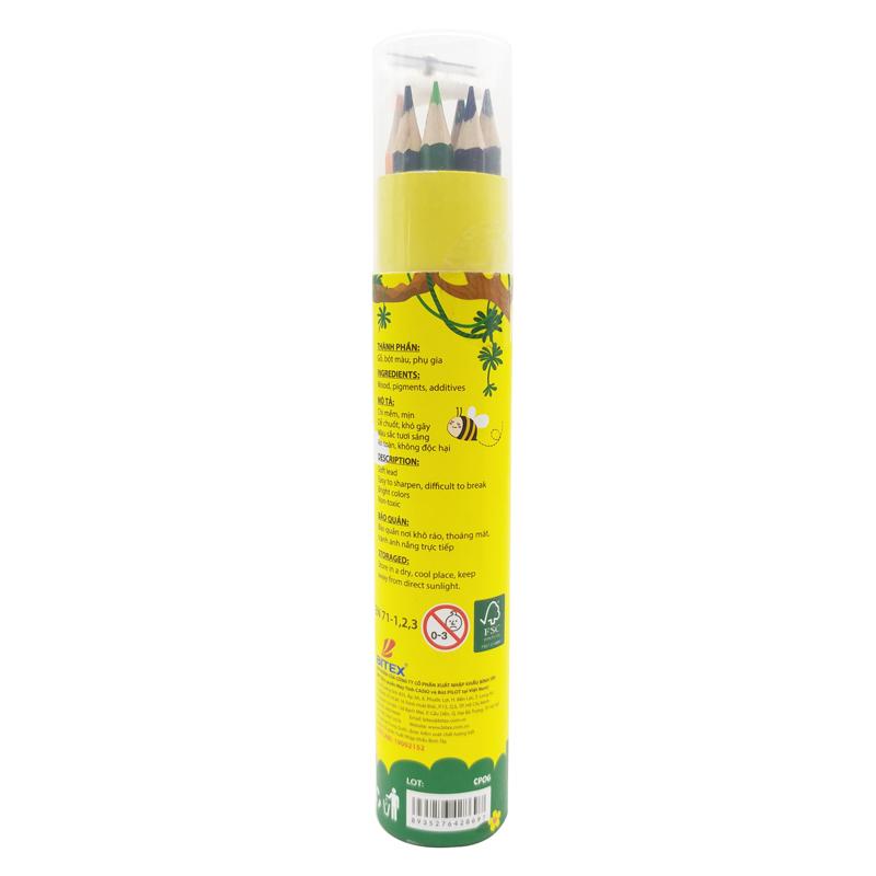 Hộp 12 Bút Chì Màu Kèm Chuốt Chì Gira - Smart Kids CP06