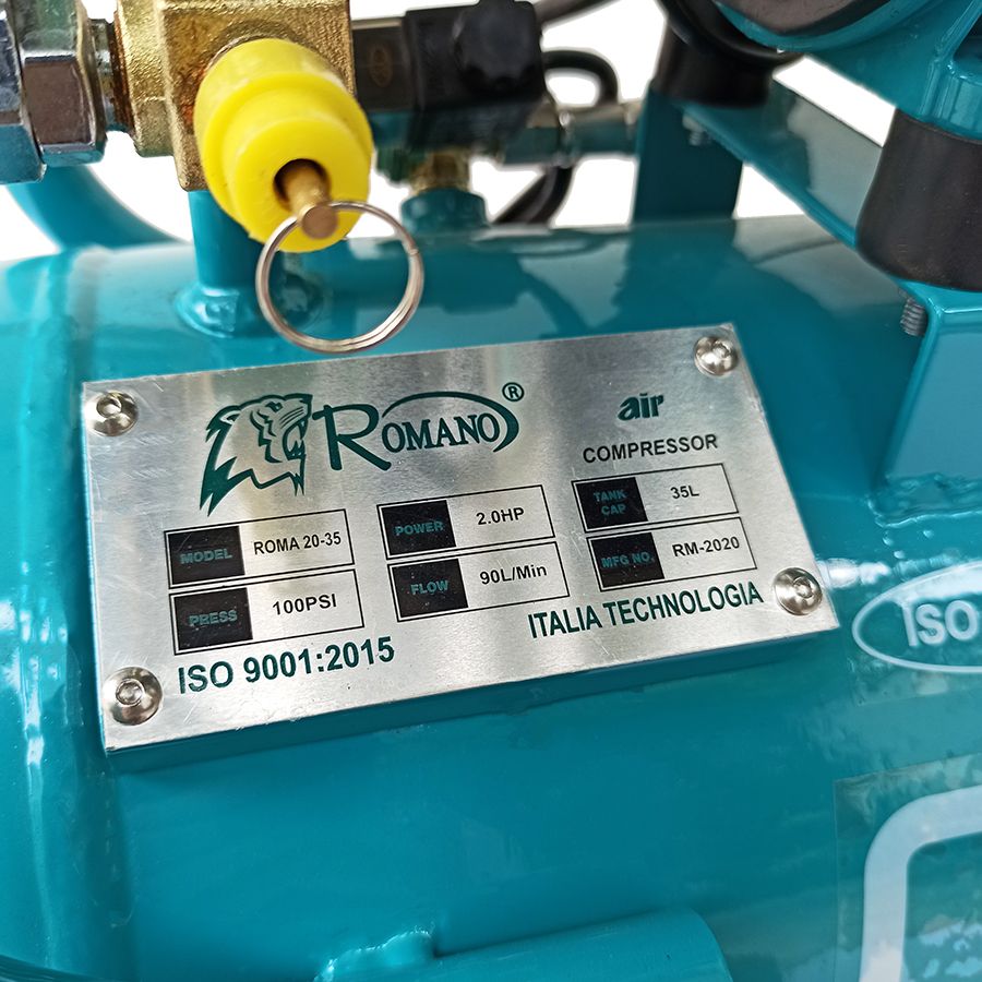 MÁY NÉN KHÍ KHÔNG DẦU 35 LÍT 2 HP ROMANO ROMA20-35 - HÀNG CHÍNH HÃNG